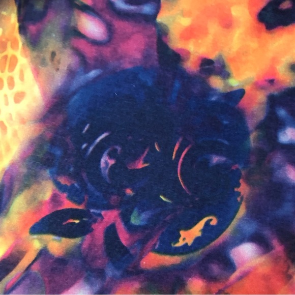 Apple bottoms 1X maxi skirt side slip elastic 0959 stretch multicolor - Picture 7 of 16